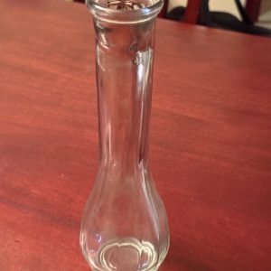 9” Slender Clear Glass Bud Vase