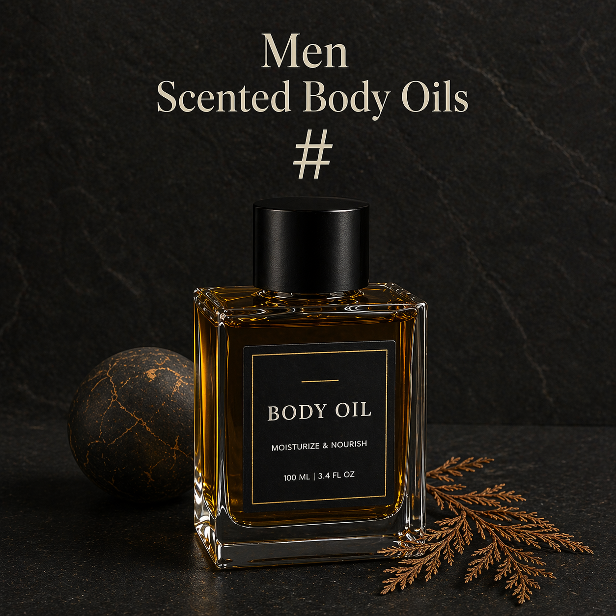 Men Scented Body Oils 1/3 oz Pick A Scent (#)