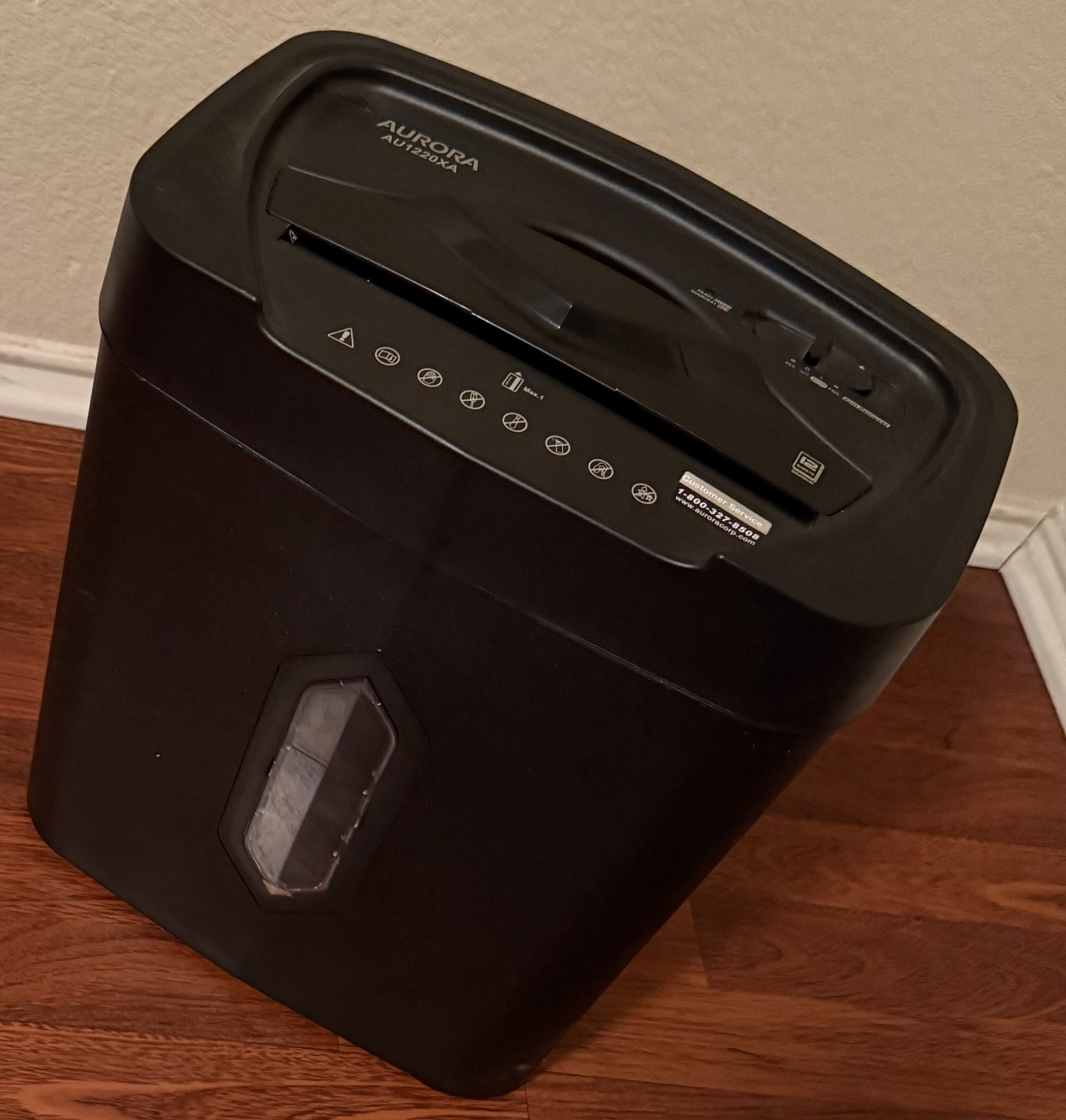 Aurora Au1220XA 12 sheet & Credit Card Shredder (Pre-Loved) - Image 5