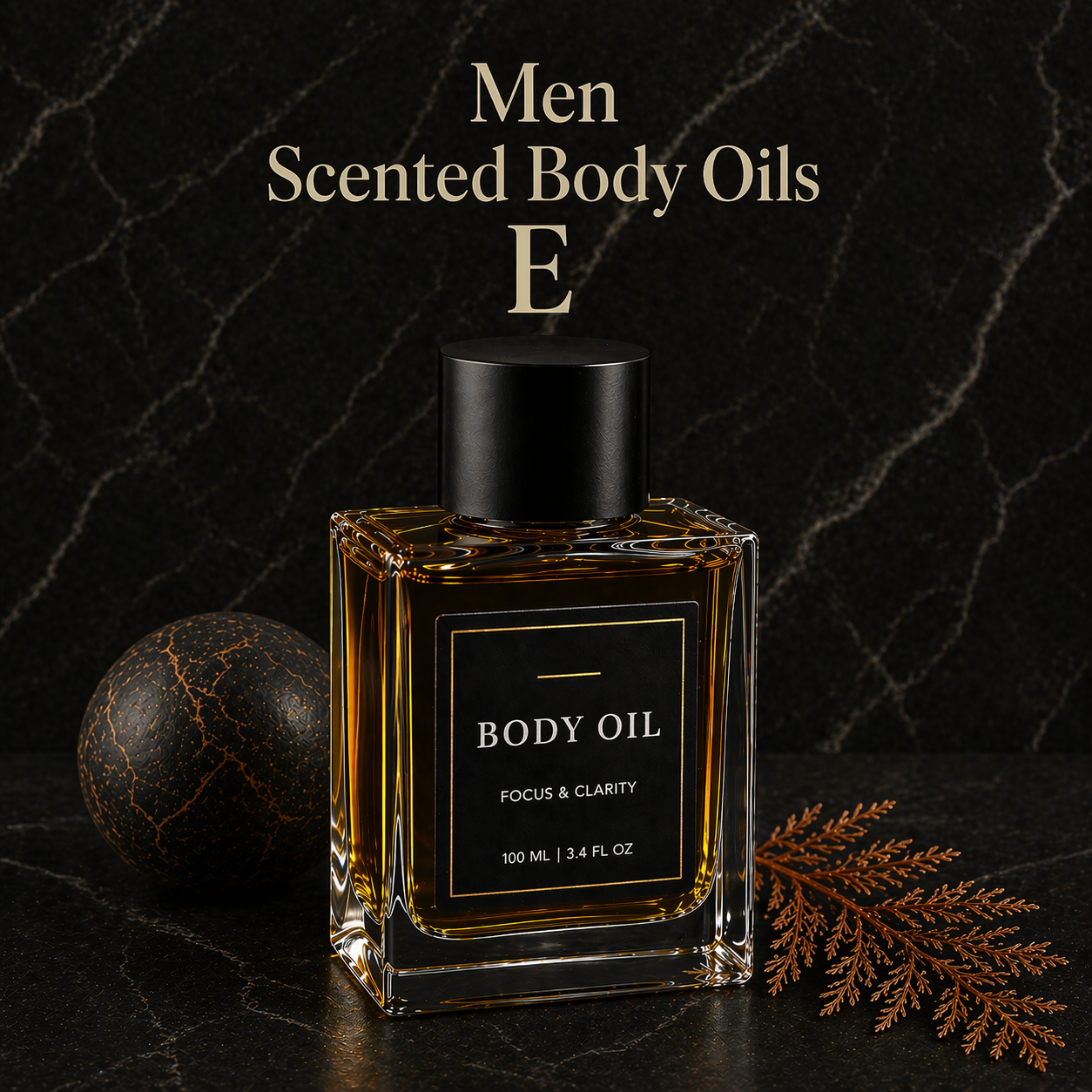 Men Scented Body Oils 1/3 oz Pick A Scent (E)