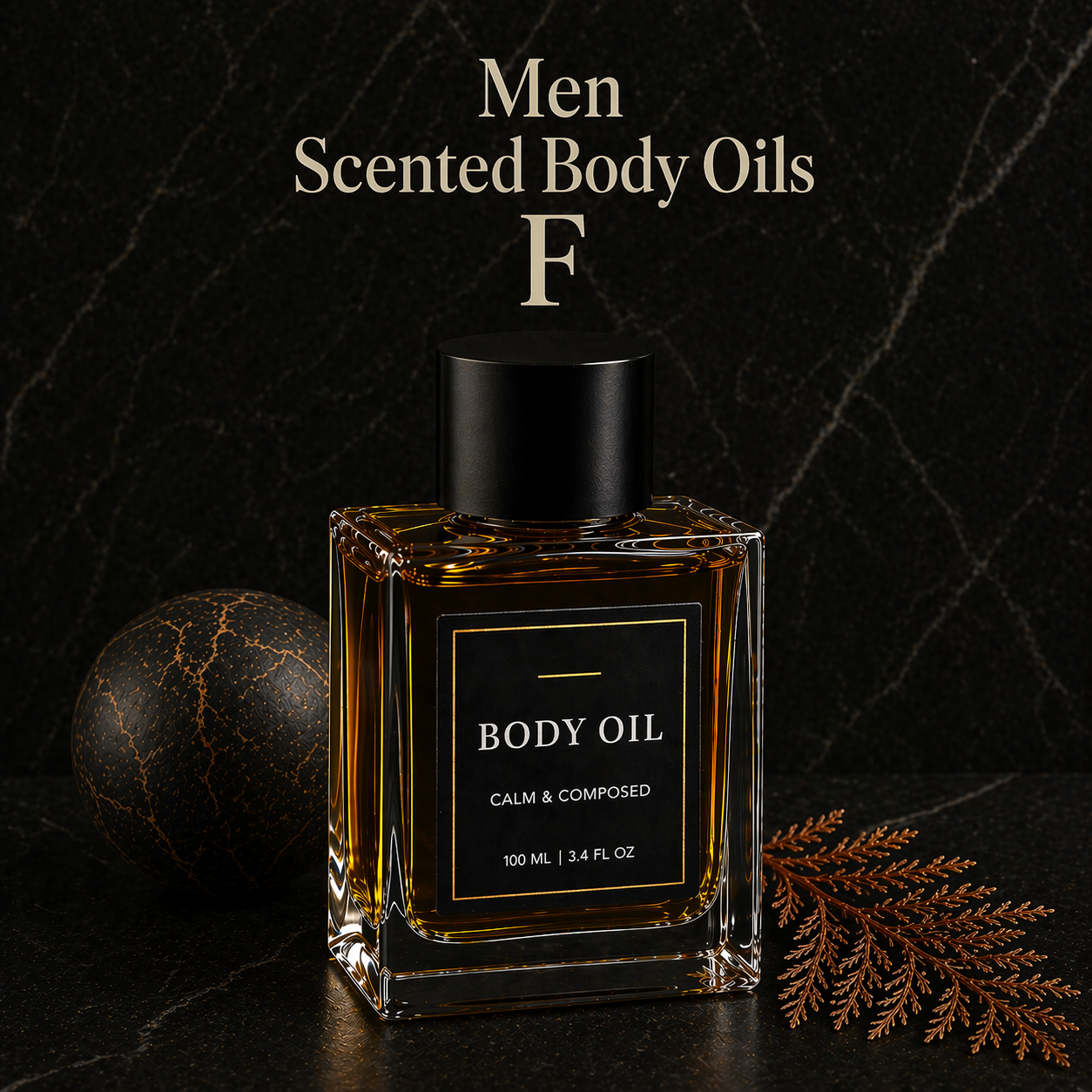 Men Scented Body Oils 1/3 oz Pick A Scent (F)
