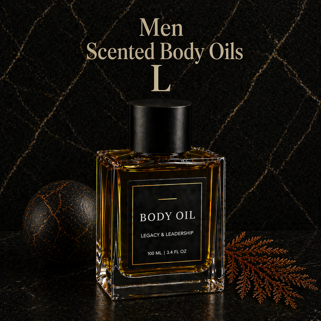 Men Scented Body Oils 1/3 oz Pick A Scent (L)
