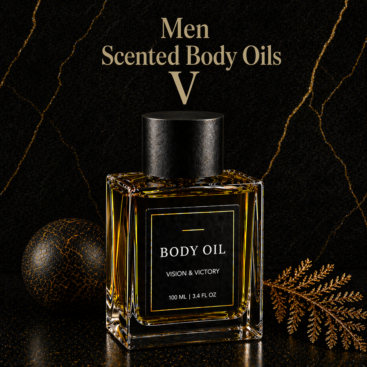 Men Scented Body Oils 1/3 oz Pick A Scent (V)
