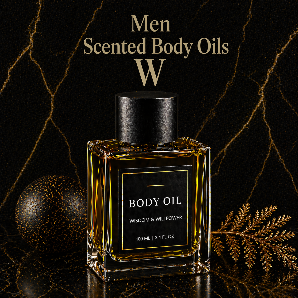 Men Scented Body Oils 1/3 oz Pick A Scent (W)