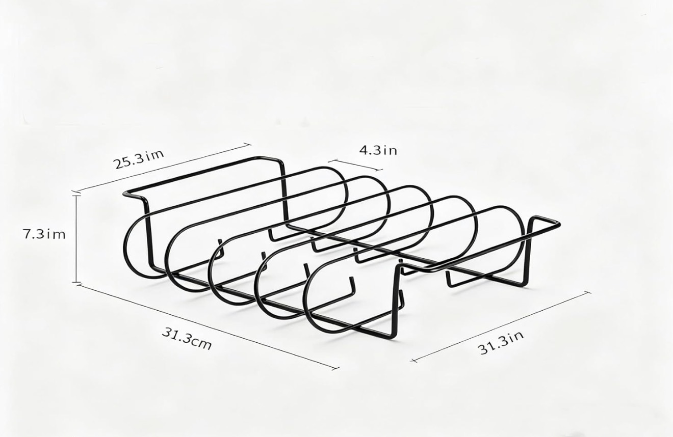 Heavy-Duty Rib Rack (Black) - Image 4