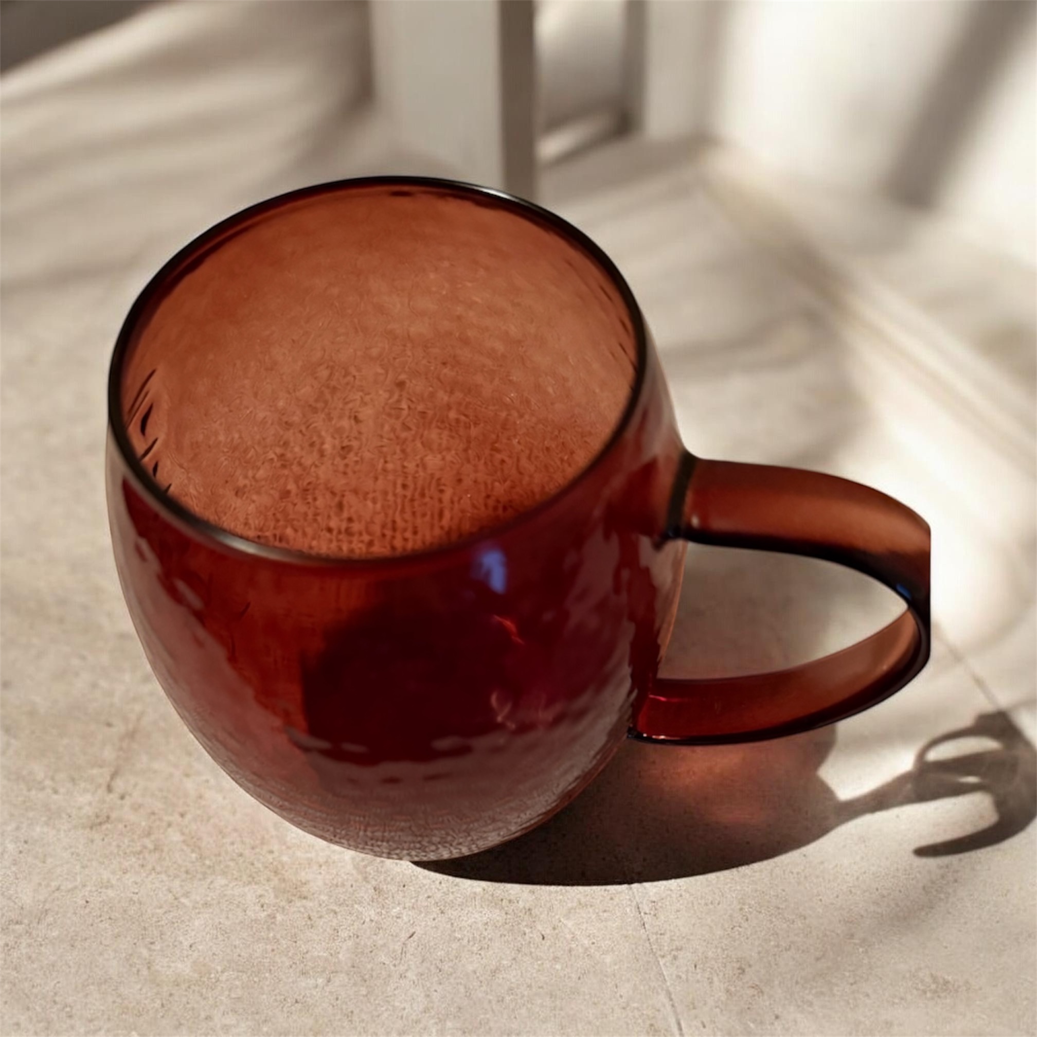 Football Amber Glass Mug