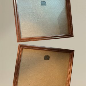 Set of 2 Vintage Wood Grain Picture Frames