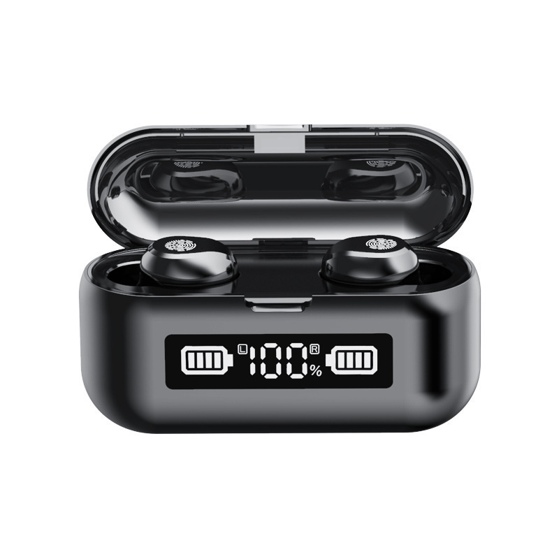 F9 Bluetooth Headset Tws Wireless Bluetooth 5.1 Stereo Digital Display Binaural In-Ear Private Mode Headset - Image 4