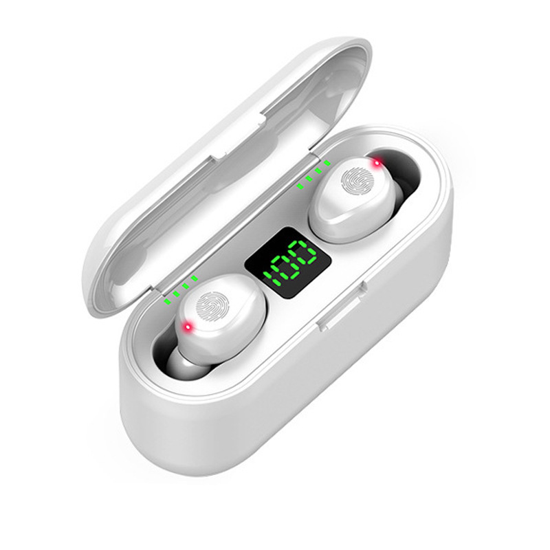 F9 Bluetooth Headset Tws Wireless Bluetooth 5.1 Stereo Digital Display Binaural In-Ear Private Mode Headset - Image 3