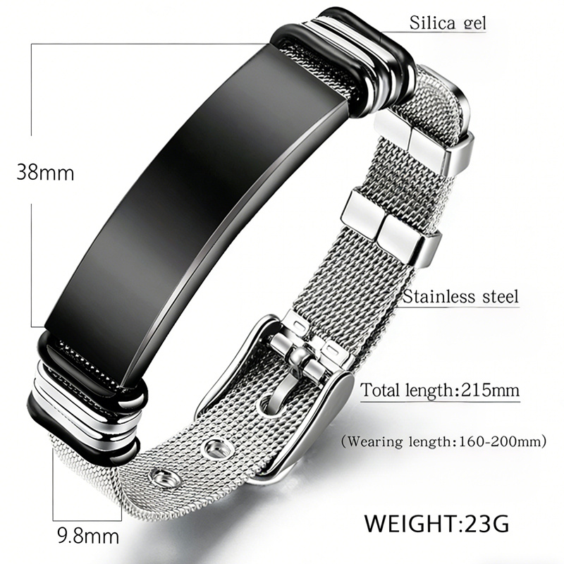 Premium Bracelet Titanium Steel Adjustable Bracelet - Image 9