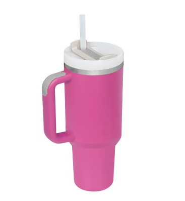 40 Oz Tumbler With Handle Straw Insulated, Stainless Steel Spill Proof Vacuum Coffee Cup Tumbler With Lid Tapered Mug Gifts For Valentine Lover Suitable For Car Gym Office Travel - Image 4