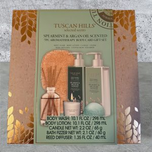Tuscan Hills Spearmint & Argan Oil 7 pc Gift Set
