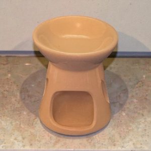 Ceramic Oil & Wax Burner (Ivory or Navy Blue)