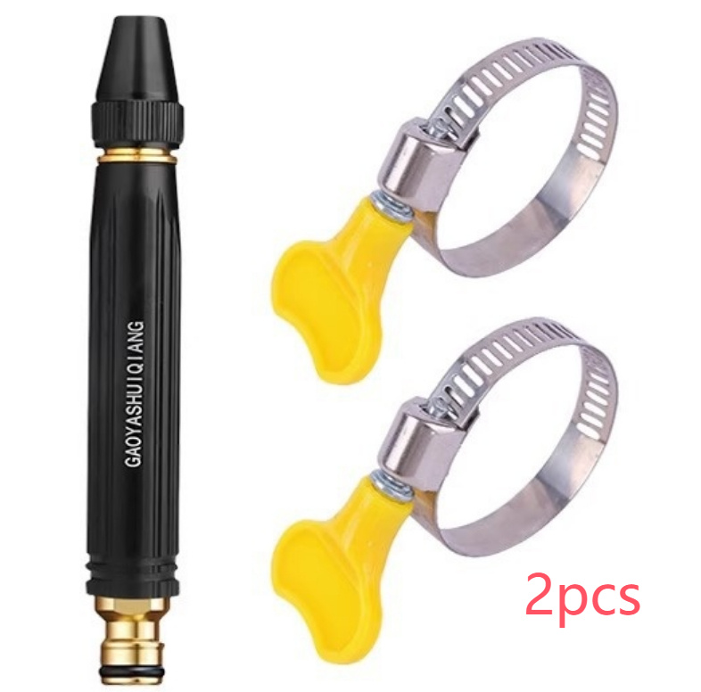 Portable High Pressure Washing Water Gun Car Wash Nozzle Adjustable Nipple Type Direct Spray Home Garden Shower Watering Hose - Image 5