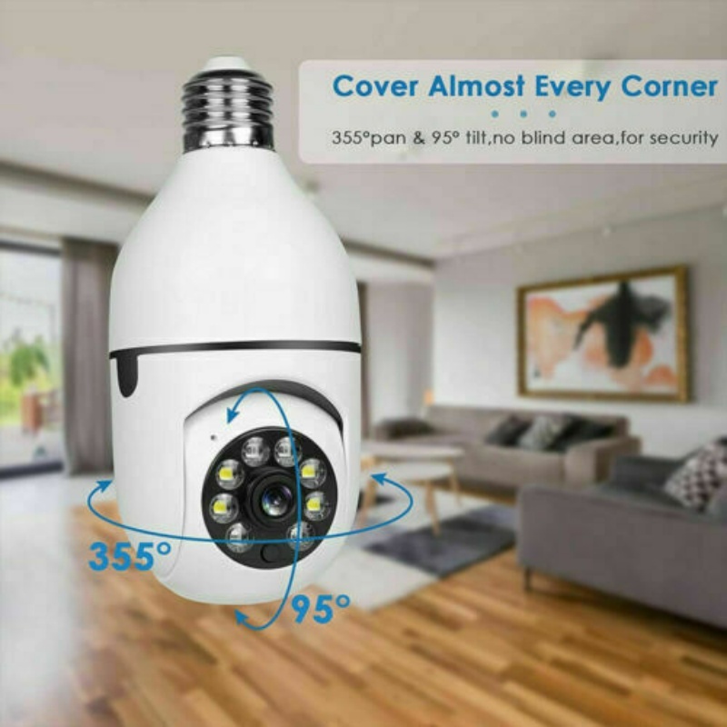 IR E27 Light Bulb Camera 1080P HD Wireless Wifi Smart Home Security Camera - Image 10