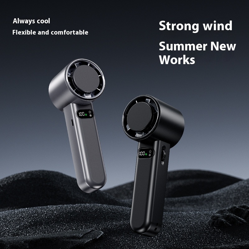 Refrigeration Handheld Turbo Fan Mini Portable Hand Fan, USB Rechargeable Personal Fan, Small Pocket Fan - Image 9