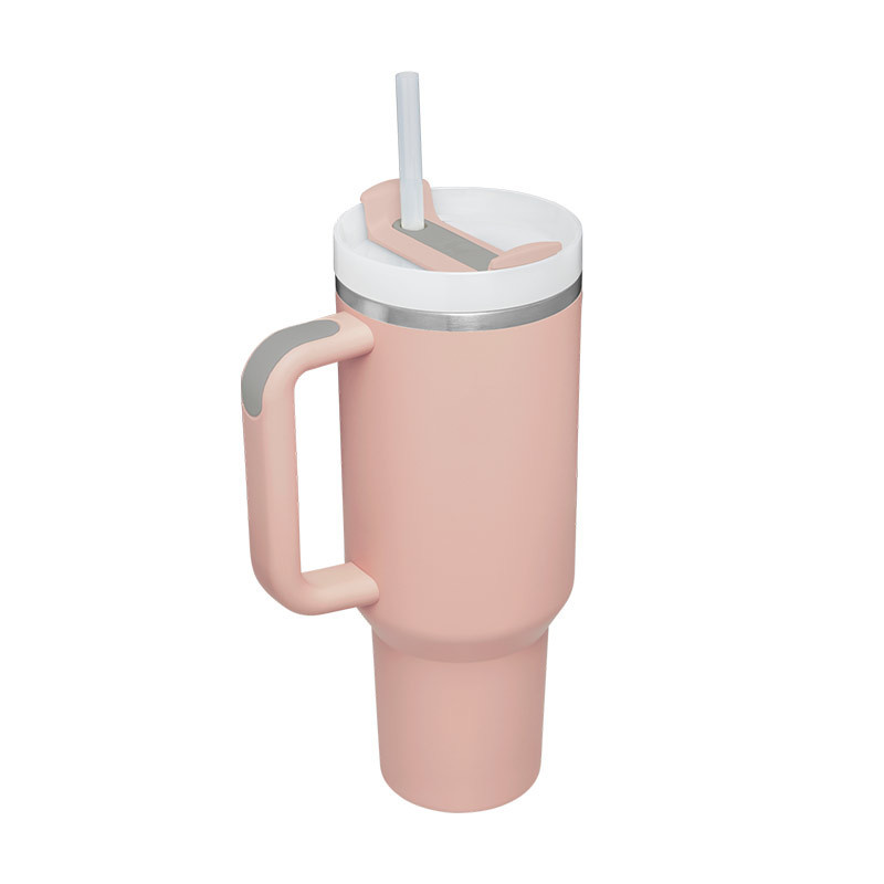 40 Oz Tumbler With Handle Straw Insulated, Stainless Steel Spill Proof Vacuum Coffee Cup Tumbler With Lid Tapered Mug Gifts For Valentine Lover Suitable For Car Gym Office Travel - Image 7