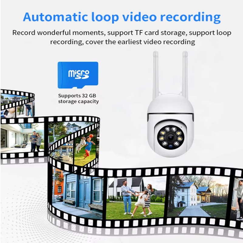 1080P WiFi Home Security CCTV Camera With Night Vision 2.4GHz 2.4G Surveillance Camera 1080P WiFi Home Security CCTV Camera With Night Vision 2.4GHz Indoor PTZ WiFi Camera - Image 2