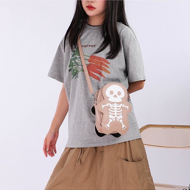 Halloween Skull Shoulder Bag Y2K Fashion Funny Cute Messenger Crossbody Bags Women Small Phone Bag - Image 8