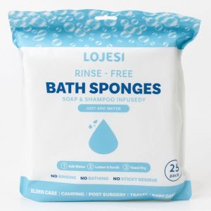 Disposable Rinse-free Bath Wipes Soaking Foaming Face Cloth