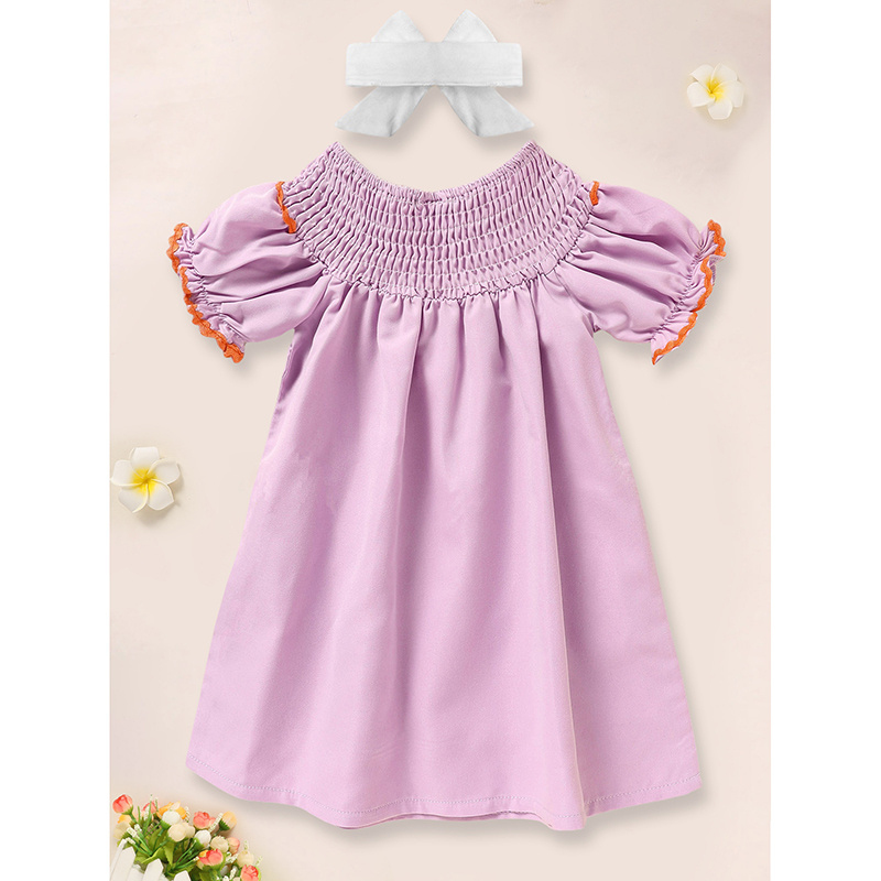 Infant Baby Girls Halloween Dress Ghost Embroidery Dress With Headband Party Costume Dresses - Image 8