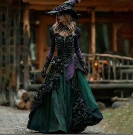 Fashionable Casual Halloween New Witch Witch Dress