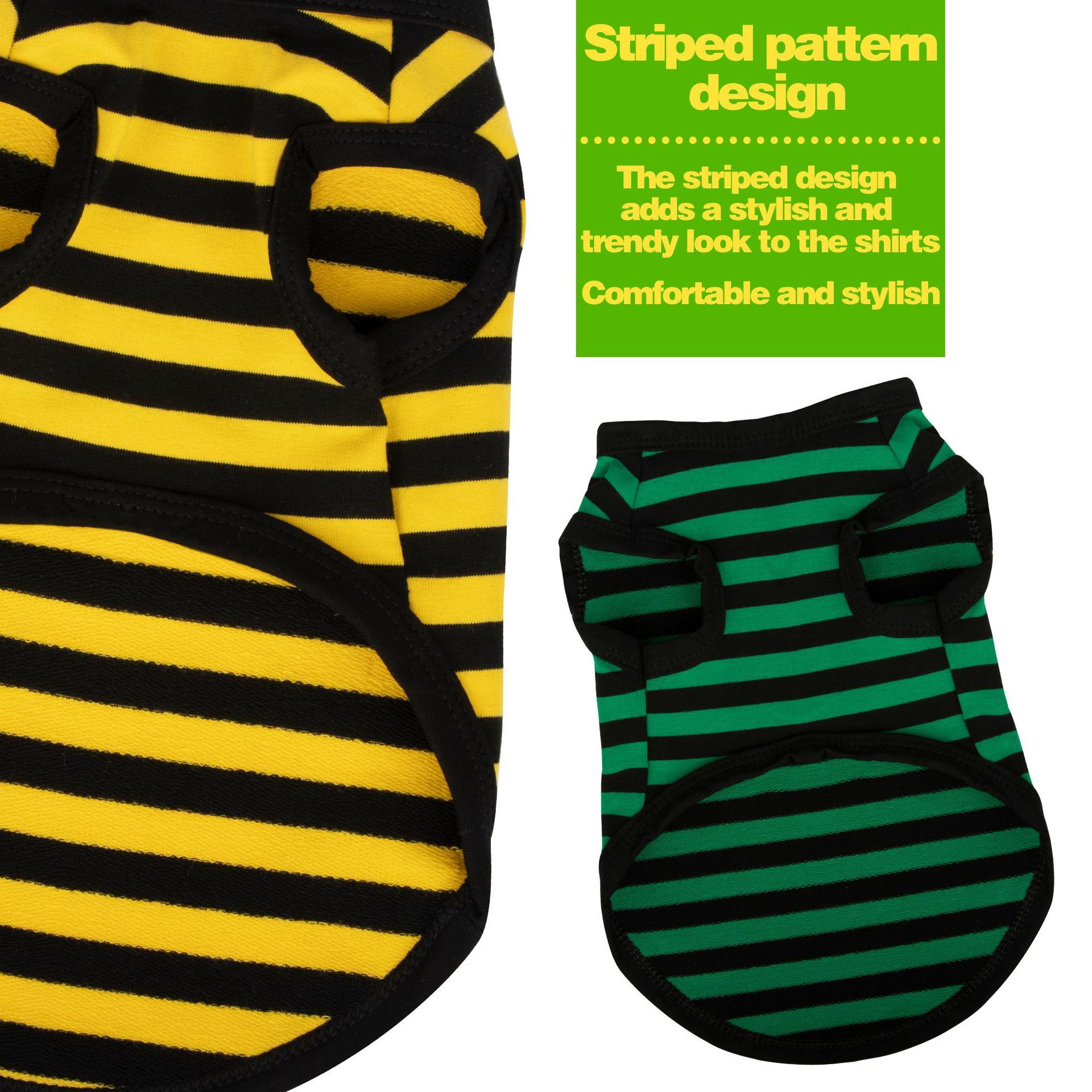 Summer Thin Cotton Striped Vest Dog Clothes - Image 2