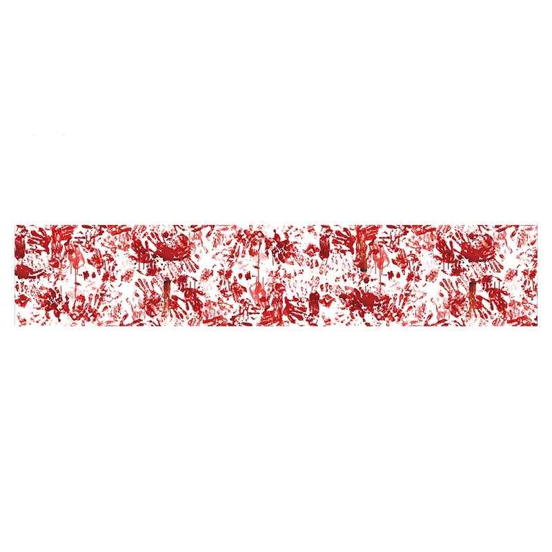 Horror Happy Halloween Tablecloth Bloody Handprint Table Cover Festival Halloween Party Tablecloth Decoration Supplies - Image 5