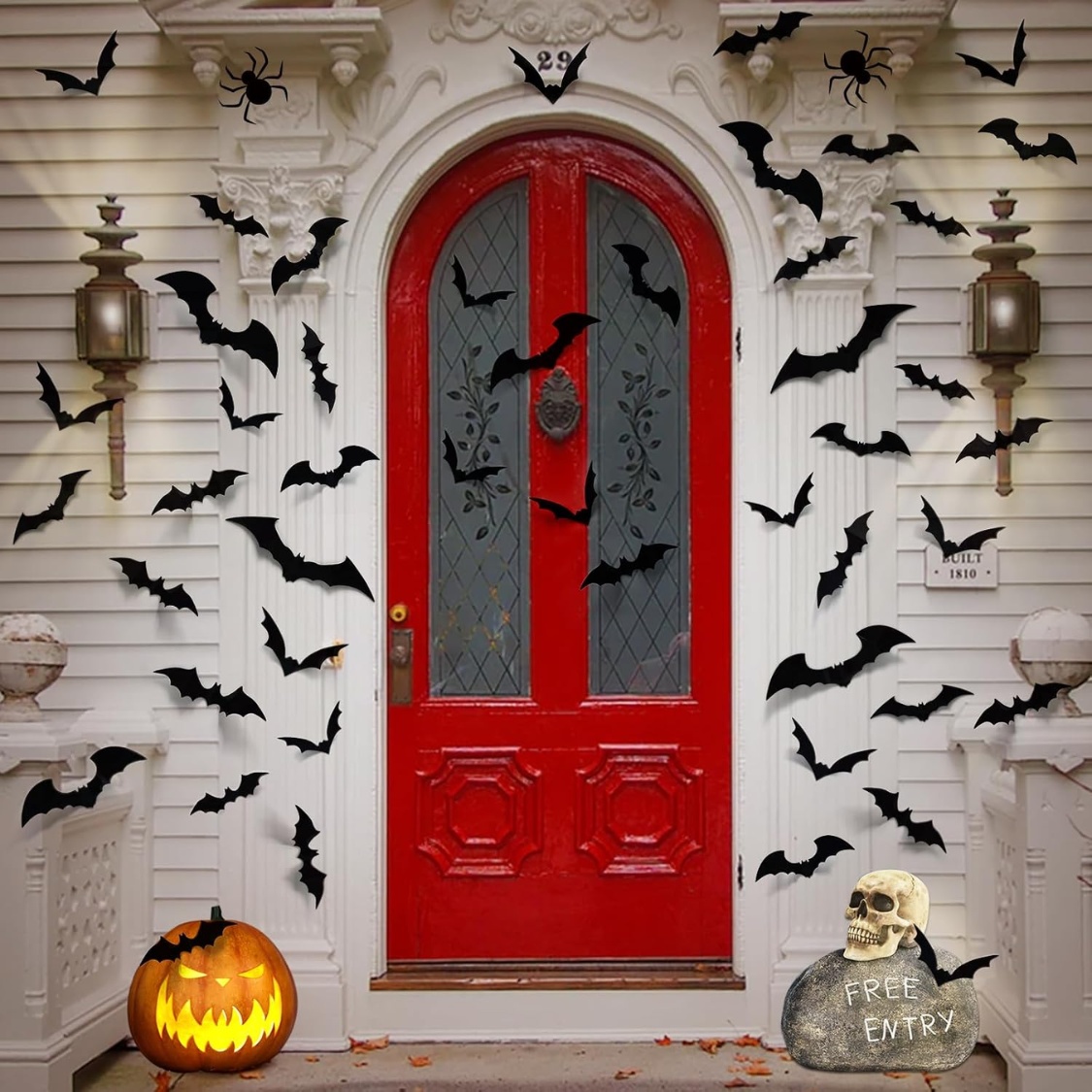 PVC 3D Bats Wall Stickers, Scary Halloween Party Decorations Indoor Outdoor - Image 6