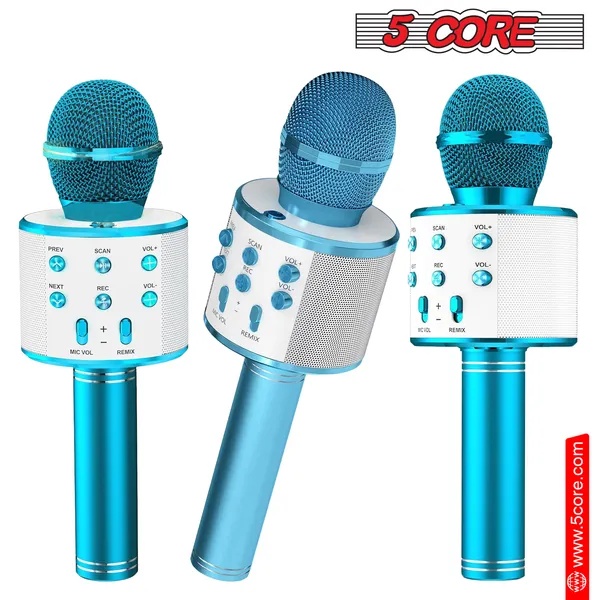5 Core Microphone Wireless Karaoke Mic With Speaker 3 In 1 Portable Bluetooth Microfono Inalambrico - Image 2
