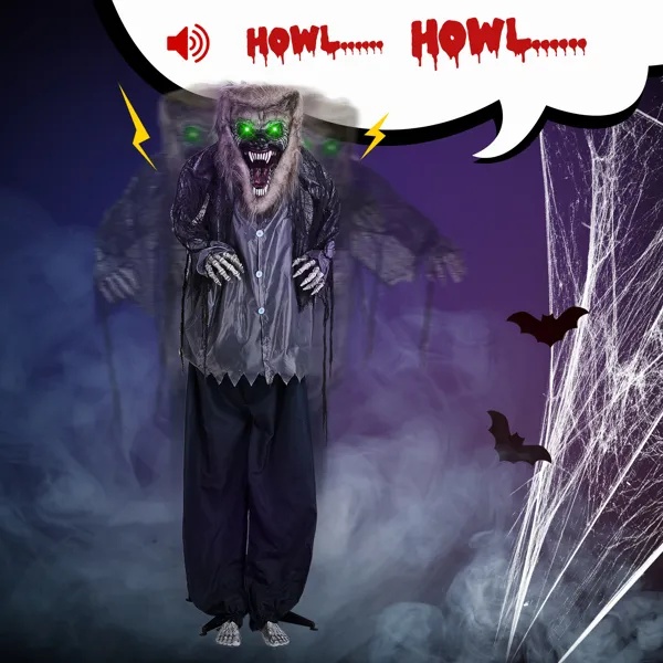 6.9ft Werewolf Outdoor Halloween Decorations - Image 5
