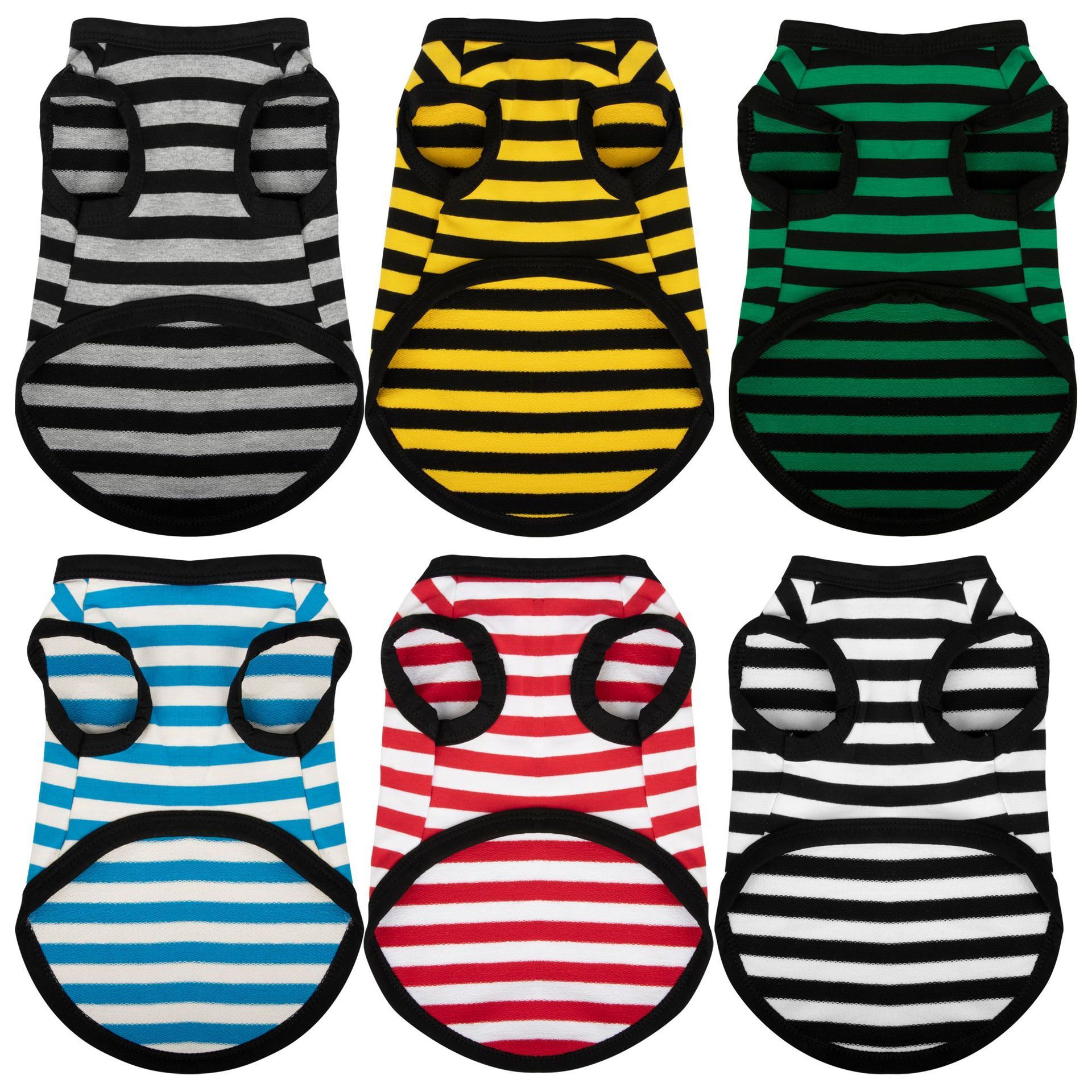 Summer Thin Cotton Striped Vest Dog Clothes - Image 8