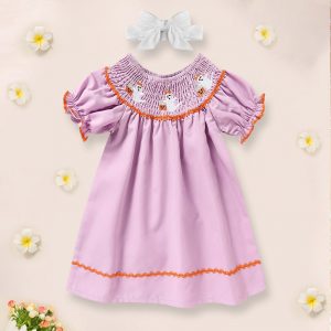 Infant Baby Girls Halloween Dress Ghost Embroidery Dress With Headband Party Costume Dresses